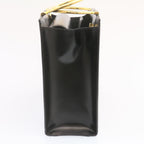 CELINE Hand Bag 2way Black Gold Tone Auth am354b