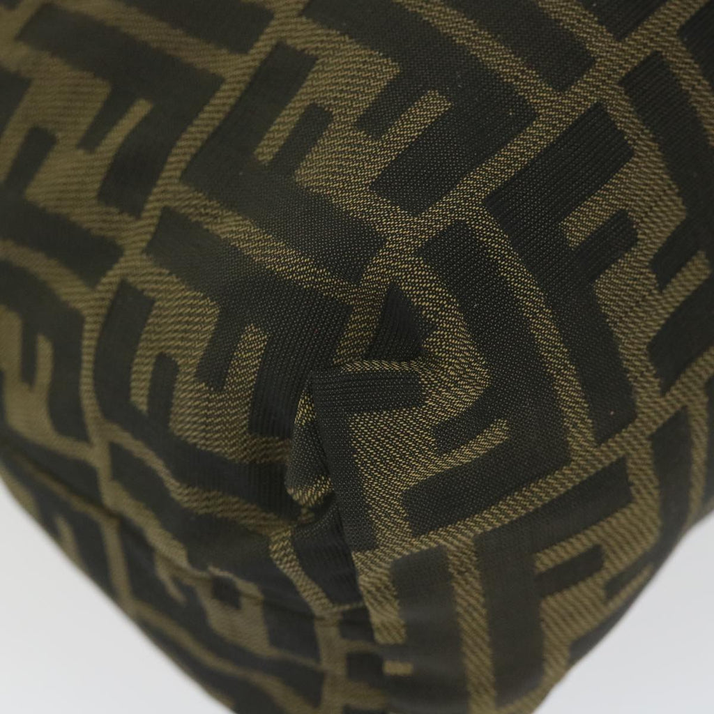 FENDI Zucca Canvas Pouch Black Brownbs10045