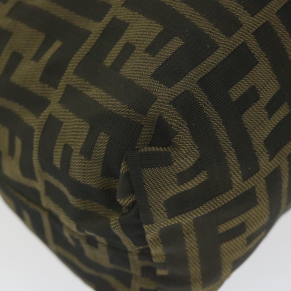 FENDI Zucca Canvas Pouch Black Brownbs10045