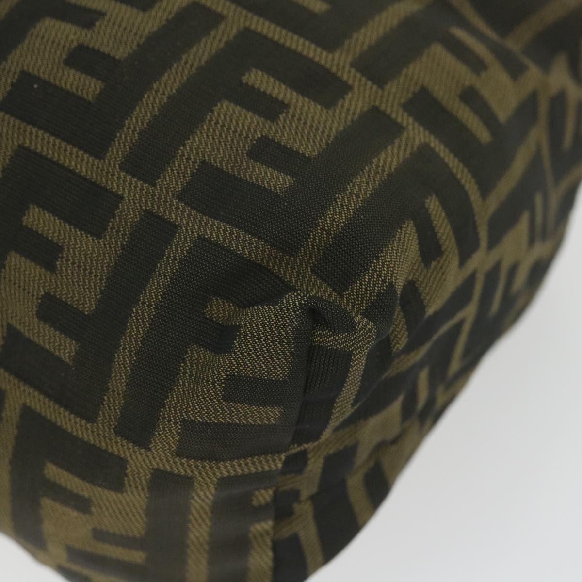 FENDI Zucca Canvas Pouch Black Brownbs10045