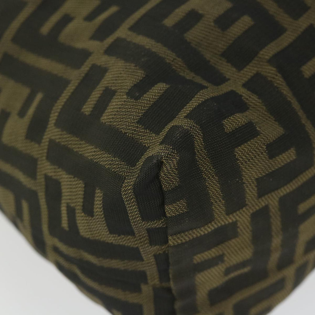 FENDI Zucca Canvas Pouch Black Brownbs10045