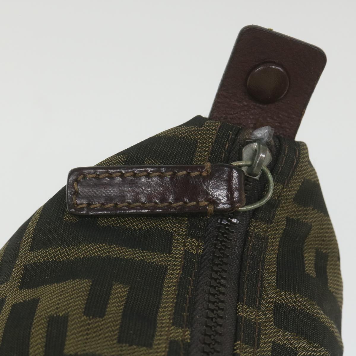 FENDI Zucca Canvas Pouch Black Brownbs10045