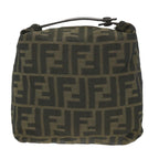 FENDI Zucca Canvas Pouch Black Brownbs10045