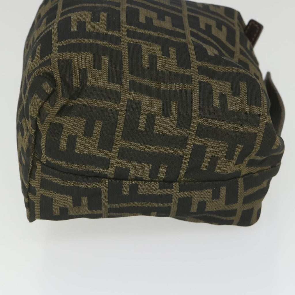 FENDI Zucca Canvas Pouch Black Brownbs10045