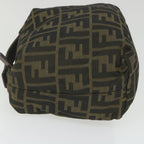 FENDI Zucca Canvas Pouch Black Brownbs10045