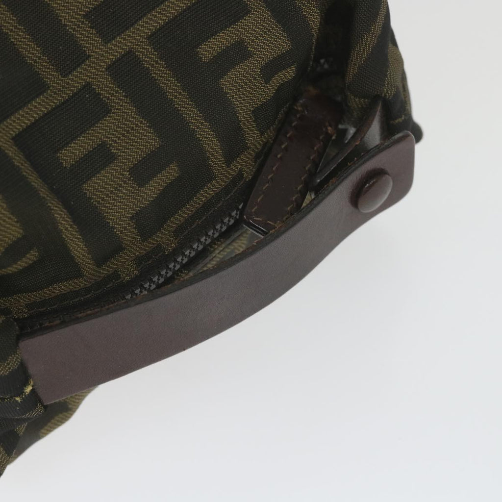 FENDI Zucca Canvas Pouch Black Brownbs10045