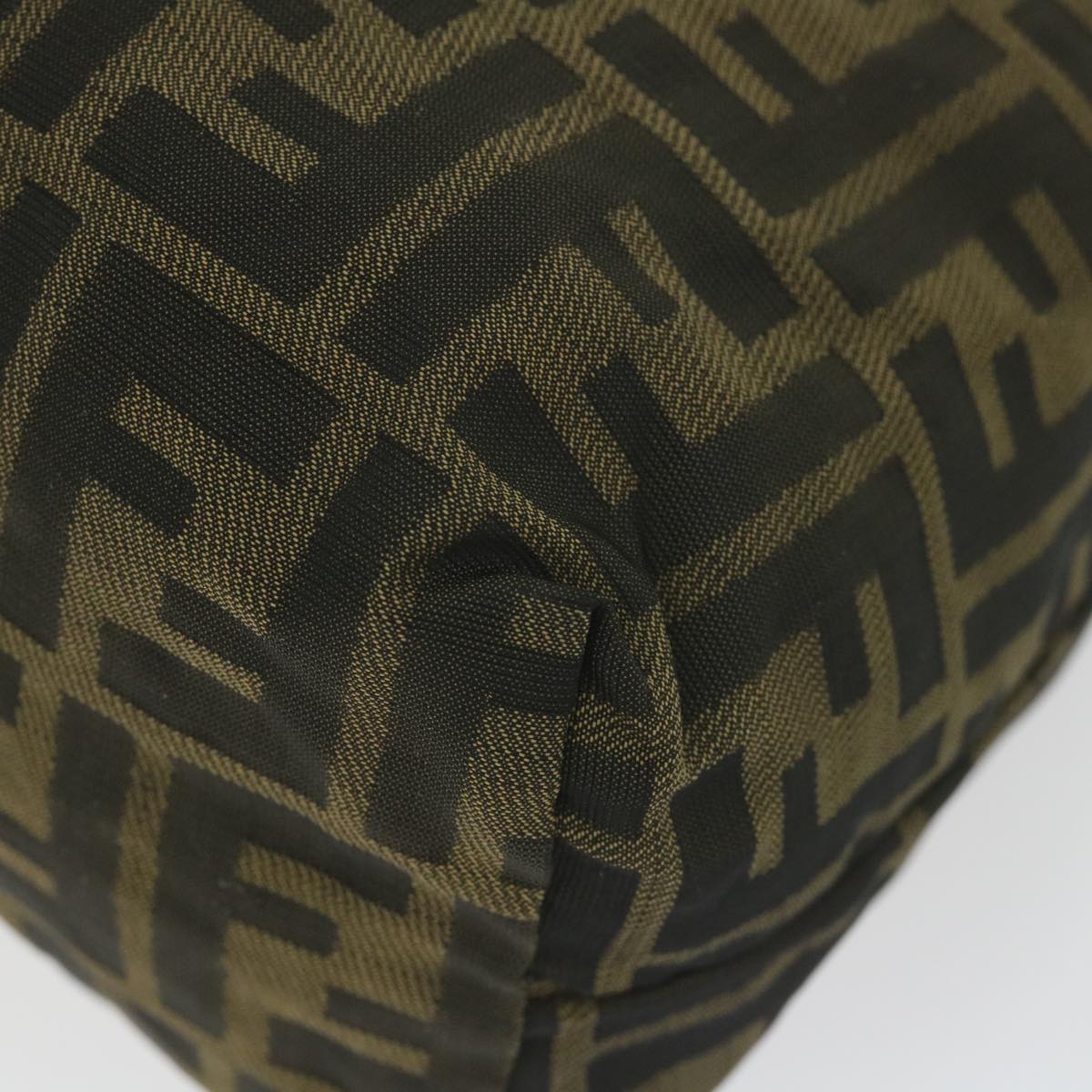 FENDI Zucca Canvas Pouch Black Brownbs10045