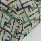 FENDI Zucca Canvas Tote Bag Greenbs10046