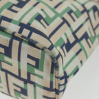 FENDI Zucca Canvas Tote Bag Greenbs10046
