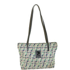 FENDI Zucca Canvas Tote Bag Greenbs10046