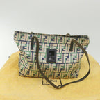 FENDI Zucca Canvas Tote Bag Greenbs10046