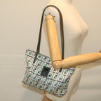 FENDI Zucca Canvas Tote Bag Greenbs10046