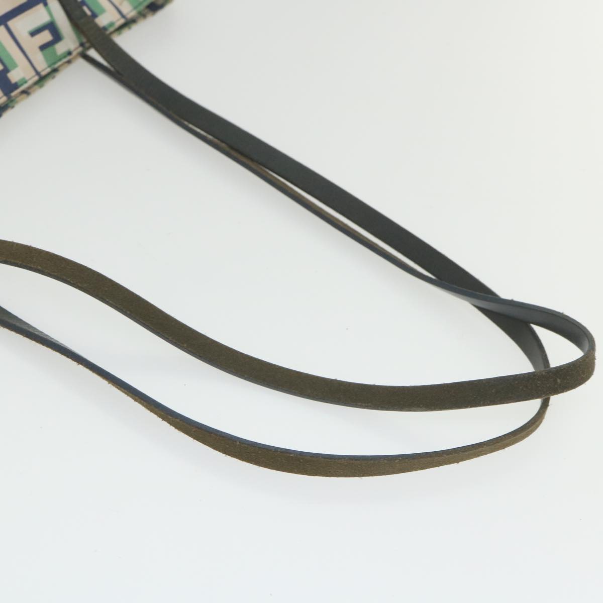 FENDI Zucca Canvas Tote Bag Greenbs10046