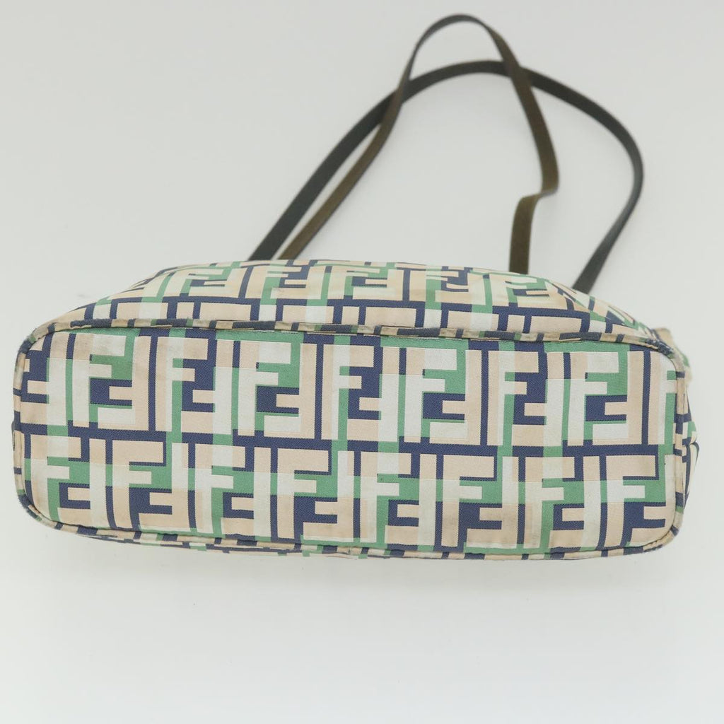 FENDI Zucca Canvas Tote Bag Greenbs10046