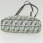 FENDI Zucca Canvas Tote Bag Greenbs10046
