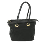 CELINE Shoulder Bag Nylon Black Auth bs10094