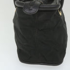 CELINE Shoulder Bag Nylon Black Auth bs10094