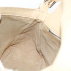 FENDI Mamma Baguette Shoulder Bag Leather Beigebs10191