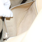 FENDI Mamma Baguette Shoulder Bag Leather Beigebs10191