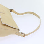 FENDI Mamma Baguette Shoulder Bag Leather Beigebs10191