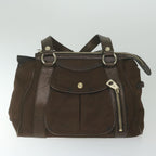 CELINE C Macadam Canvas Shoulder Bag 3Set Brown Blue  10217