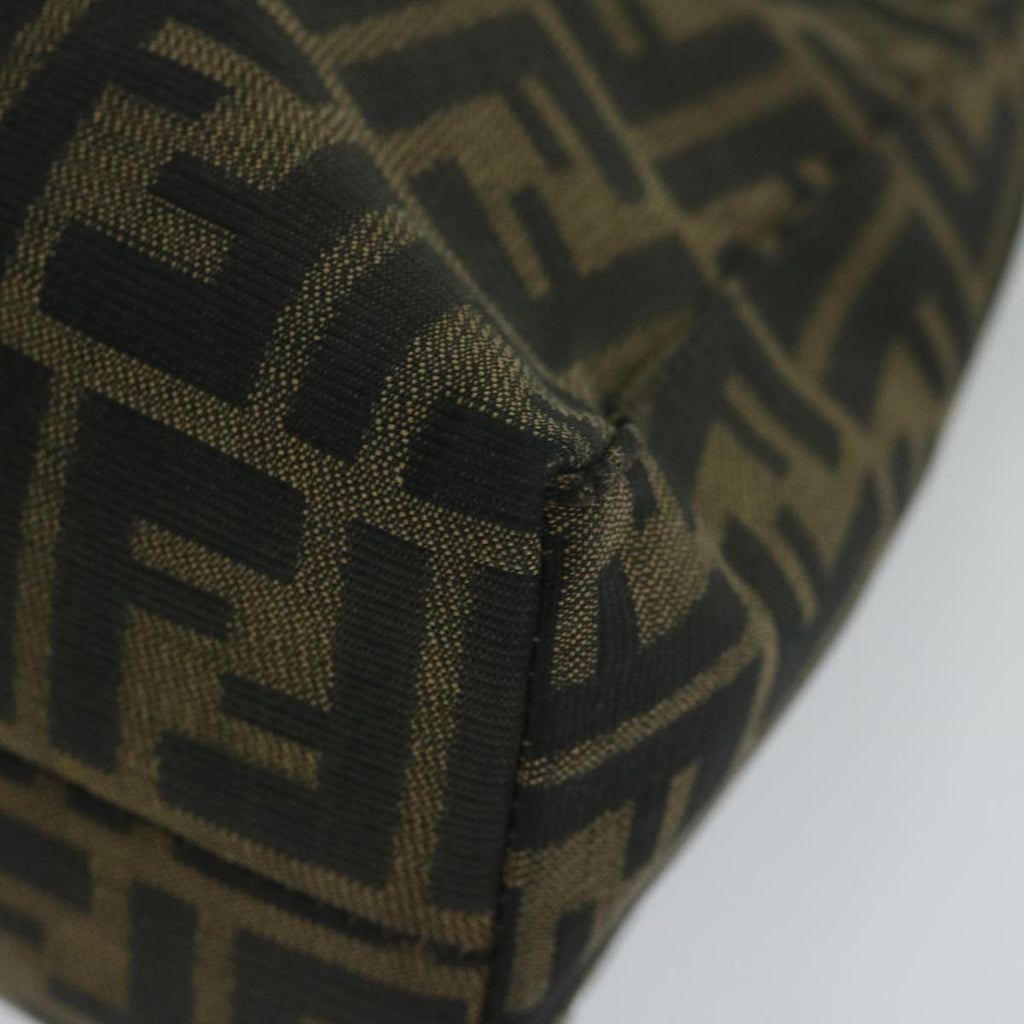 FENDI Zucca Canvas Mamma Baguette Shoulder Bag Brownbs10329