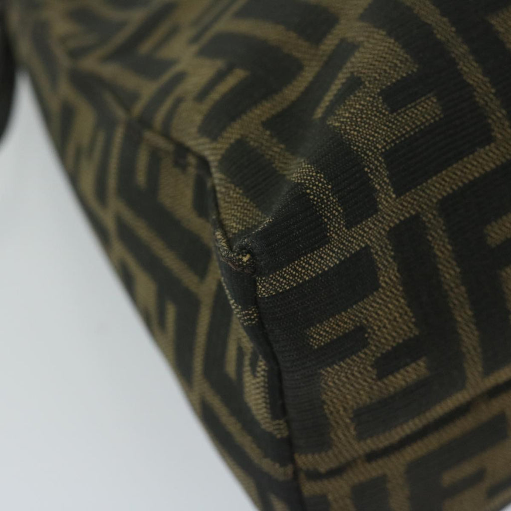 FENDI Zucca Canvas Mamma Baguette Shoulder Bag Brownbs10329