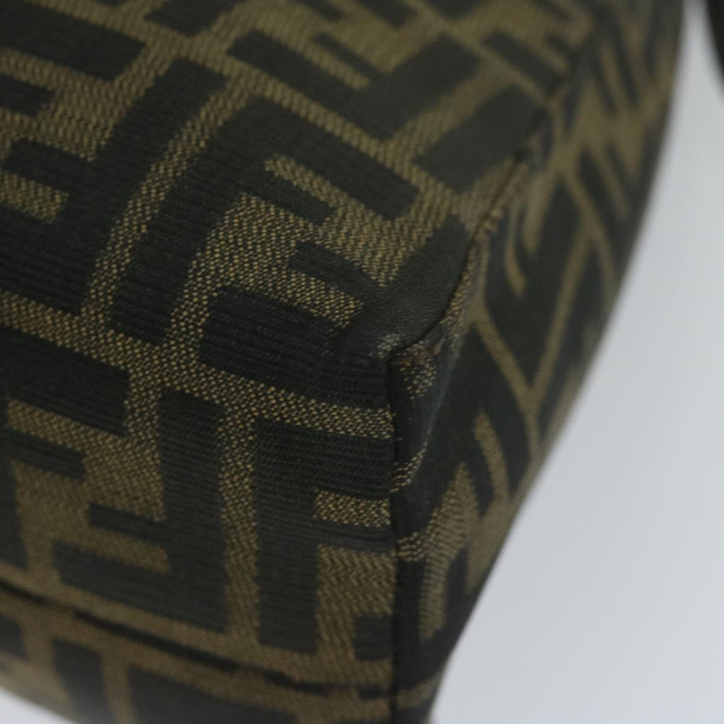 FENDI Zucca Canvas Mamma Baguette Shoulder Bag Brownbs10329