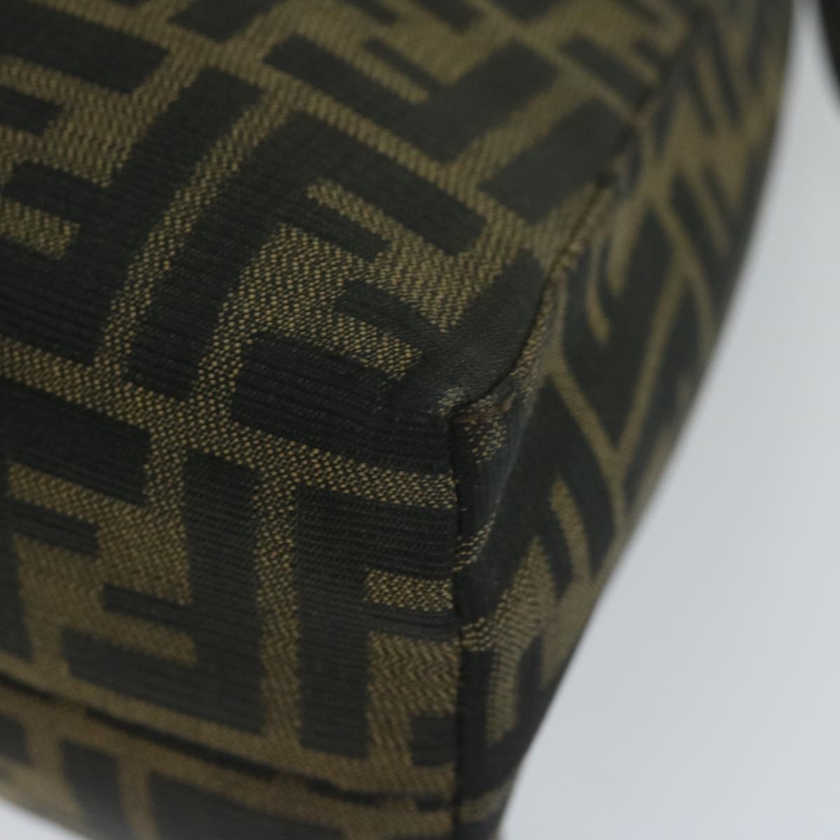 FENDI Zucca Canvas Mamma Baguette Shoulder Bag Brownbs10329
