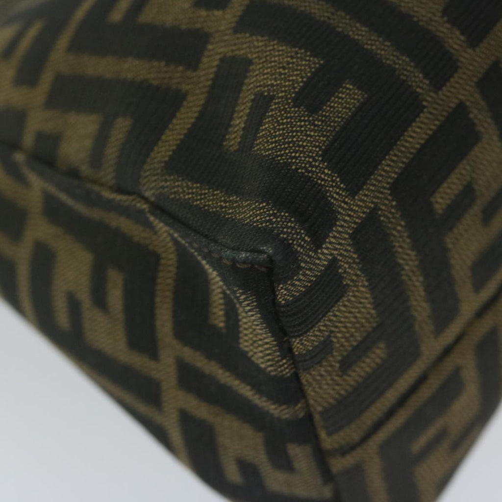 FENDI Zucca Canvas Mamma Baguette Shoulder Bag Brownbs10329