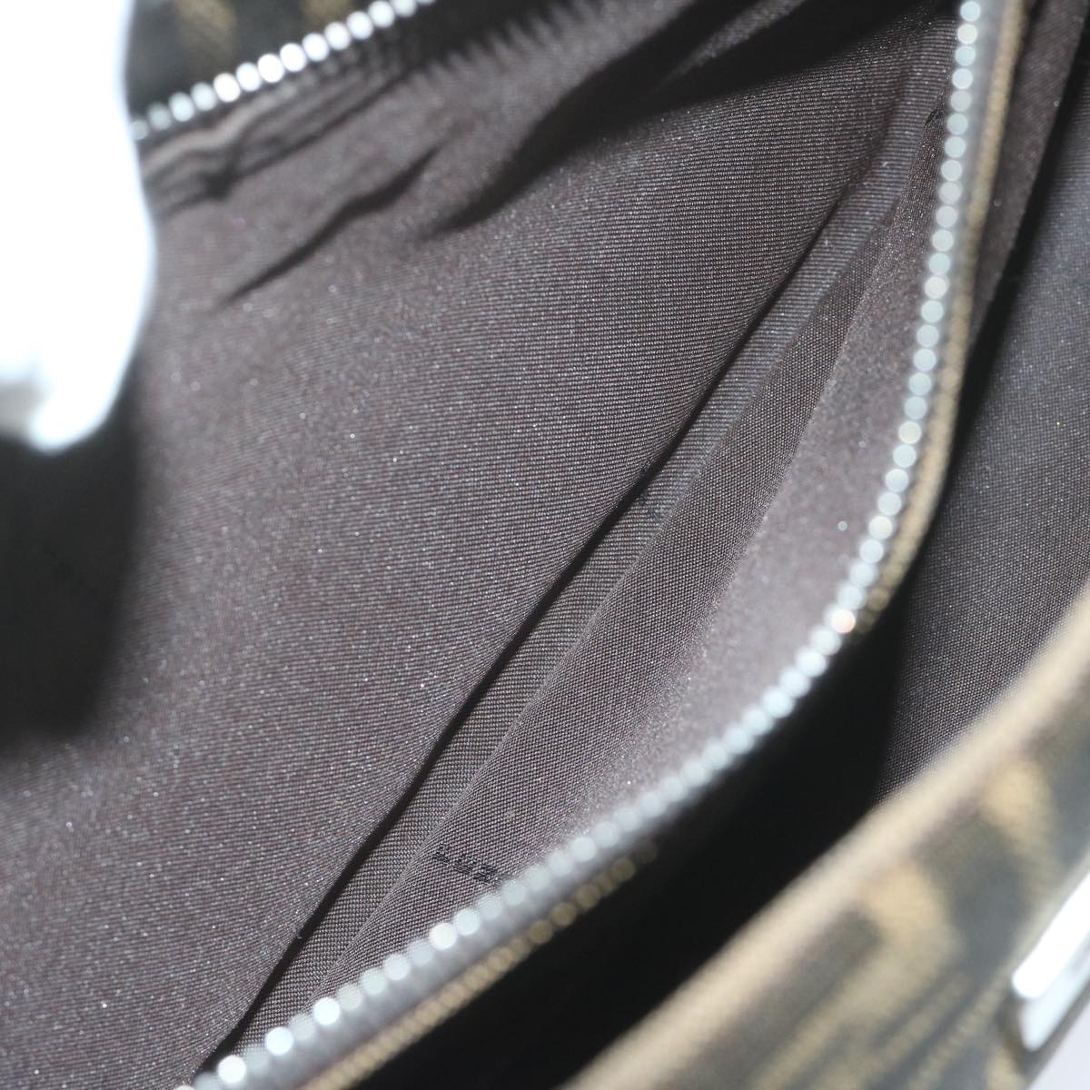FENDI Zucca Canvas Mamma Baguette Shoulder Bag Brownbs10329