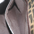 FENDI Zucca Canvas Mamma Baguette Shoulder Bag Brownbs10329