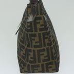 FENDI Zucca Canvas Mamma Baguette Shoulder Bag Brownbs10329
