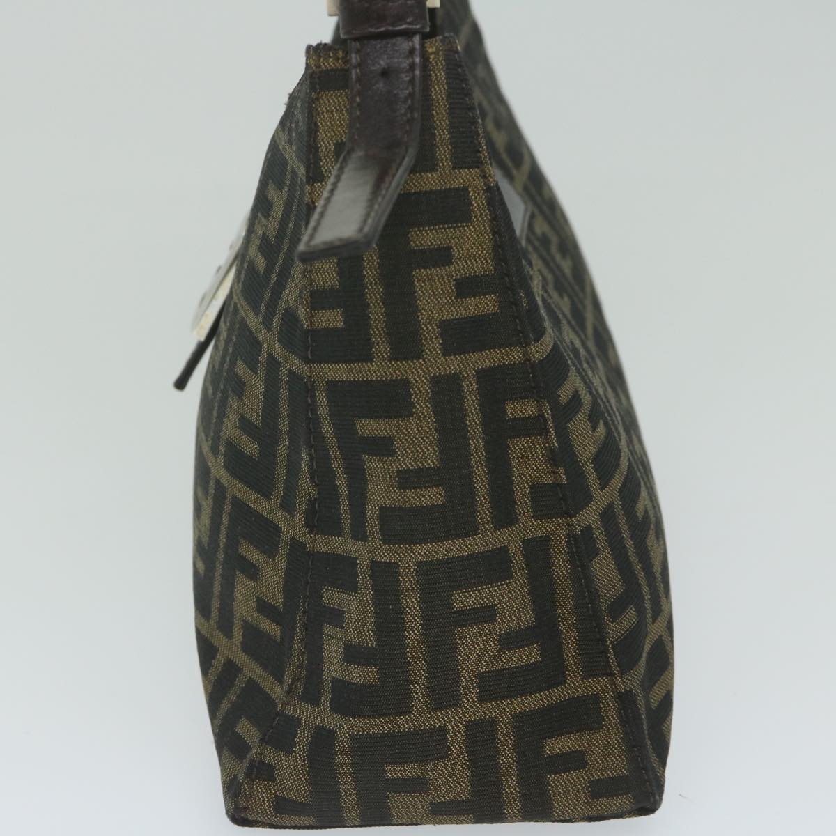 FENDI Zucca Canvas Mamma Baguette Shoulder Bag Brownbs10329