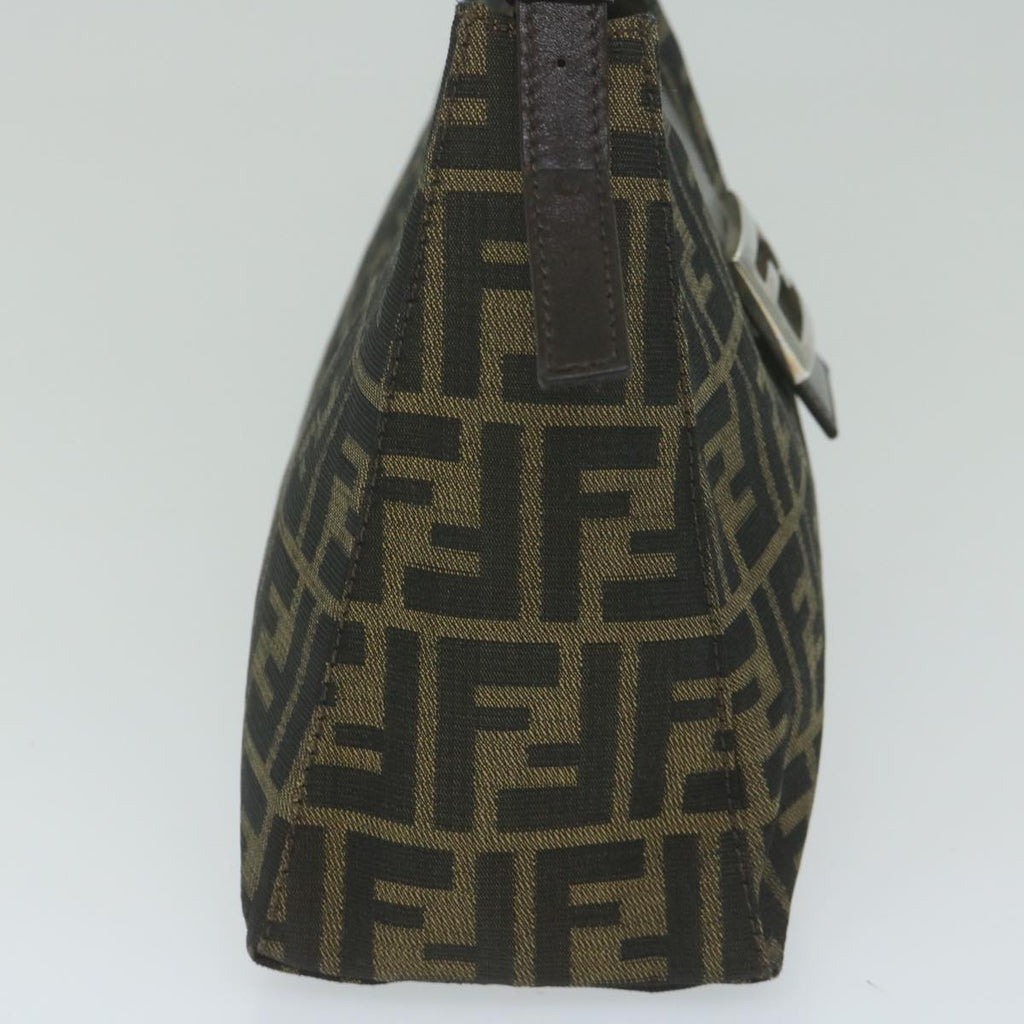 FENDI Zucca Canvas Mamma Baguette Shoulder Bag Brownbs10329