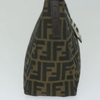 FENDI Zucca Canvas Mamma Baguette Shoulder Bag Brownbs10329