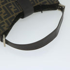 FENDI Zucca Canvas Mamma Baguette Shoulder Bag Brownbs10329