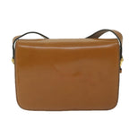 CELINE Shoulder Bag Leather Brown  10354