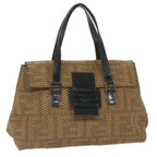 FENDI Mamma Baguette Shoulder Bag Leather Brownbs10413