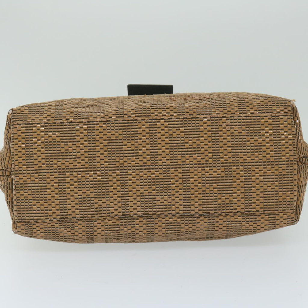 FENDI Mamma Baguette Shoulder Bag Leather Brownbs10413