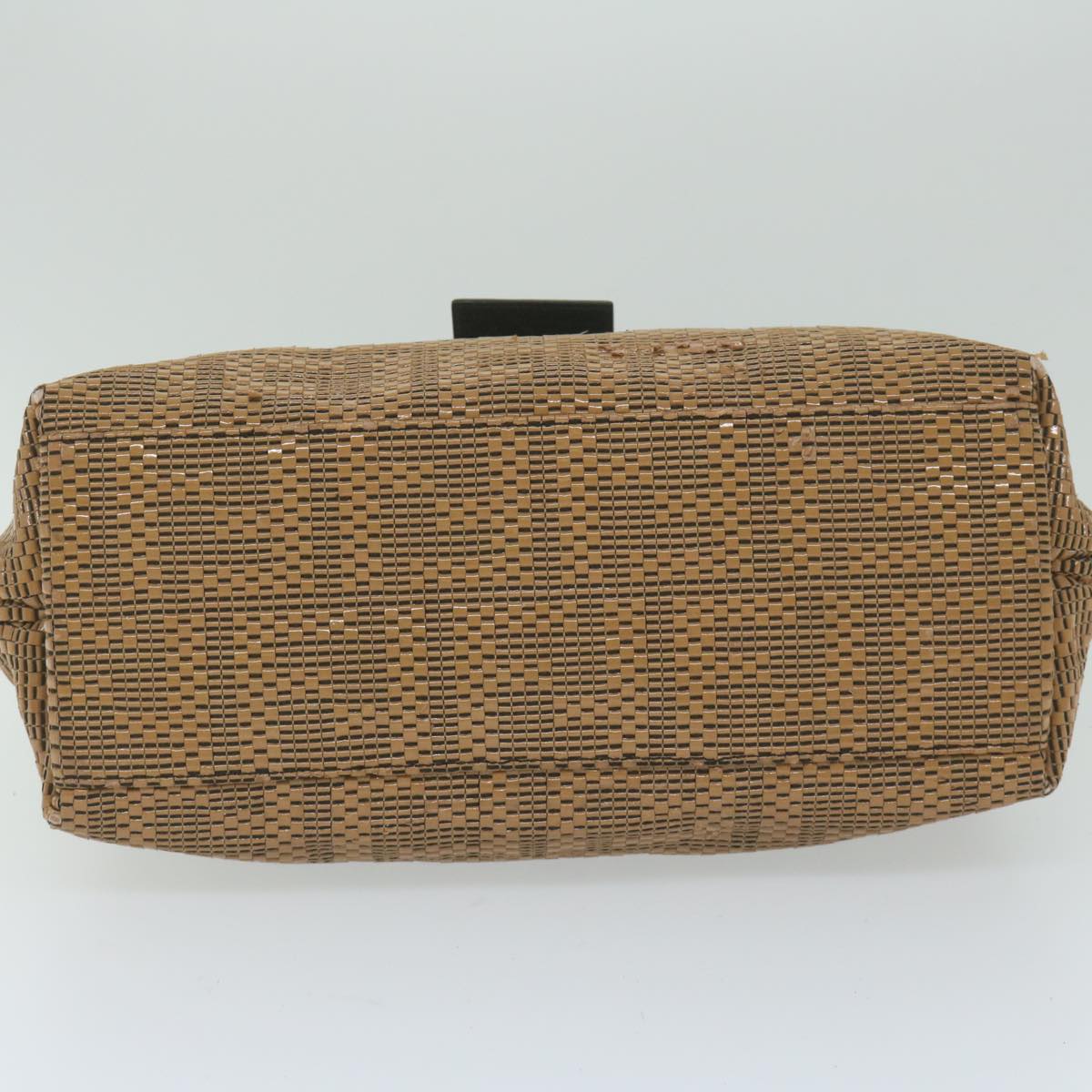 FENDI Mamma Baguette Shoulder Bag Leather Brownbs10413