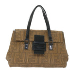 FENDI Mamma Baguette Shoulder Bag Leather Brownbs10413