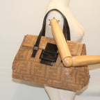 FENDI Mamma Baguette Shoulder Bag Leather Brownbs10413