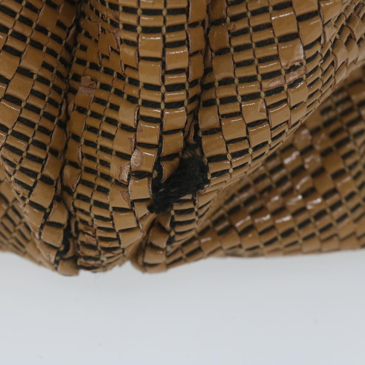 FENDI Mamma Baguette Shoulder Bag Leather Brownbs10413