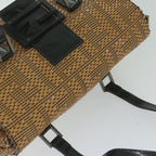 FENDI Mamma Baguette Shoulder Bag Leather Brownbs10413