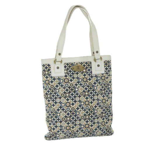 CELINE Tote Bag Canvas Navy  10436