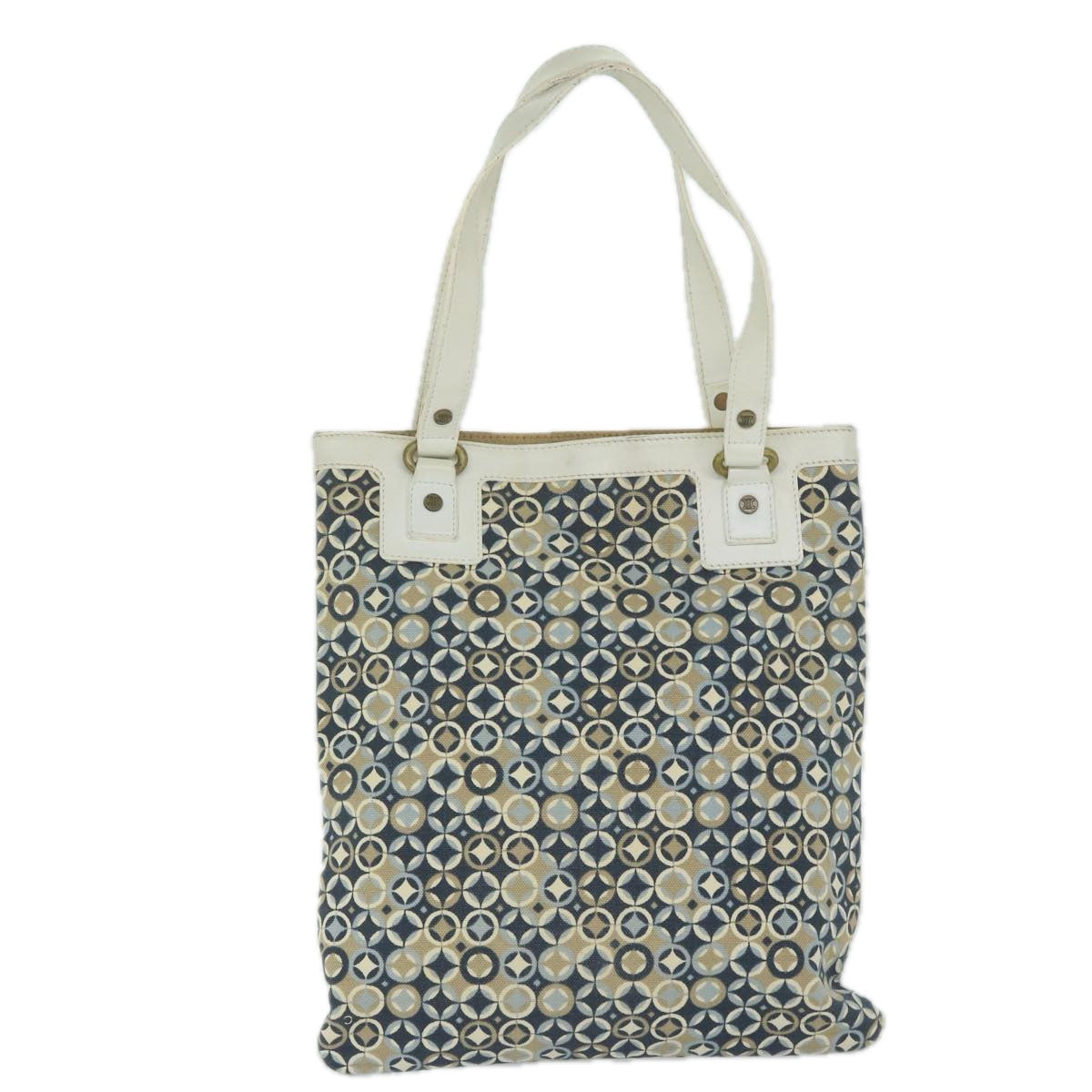 CELINE Tote Bag Canvas Navy  10436