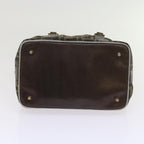 FENDI Zucca Canvas Hand Bag Black Brownbs10443