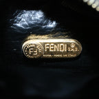 FENDI Zucca Canvas Pouch Black Brownbs10444
