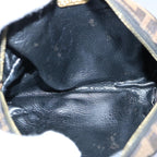 FENDI Zucca Canvas Pouch Black Brownbs10444